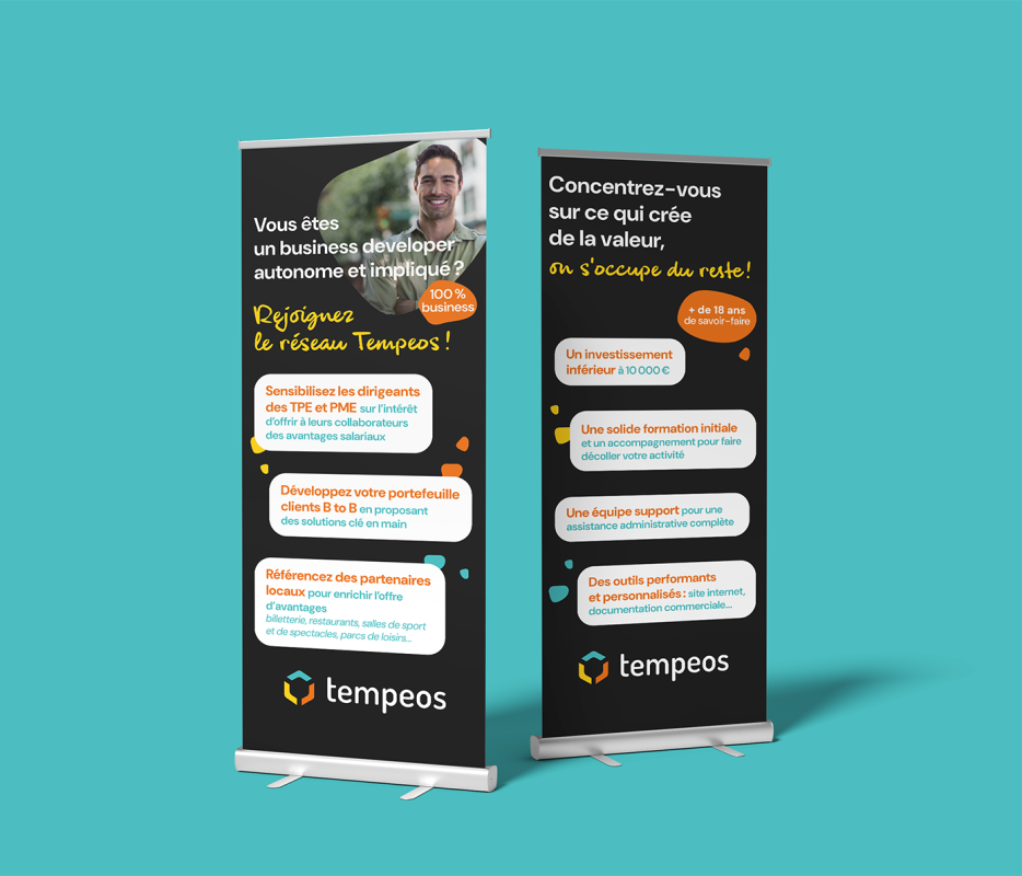 Tempeos - roll up pour salon de la franchise