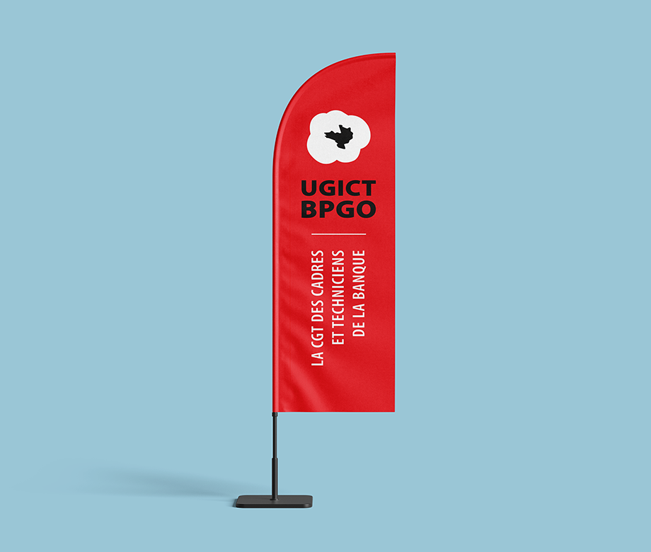 UGICT BPGO - beach flag