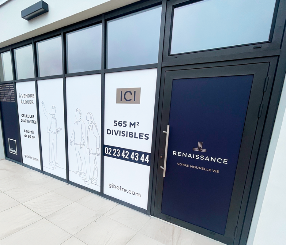 Giboire Renaissance - Adhésifs vitrine