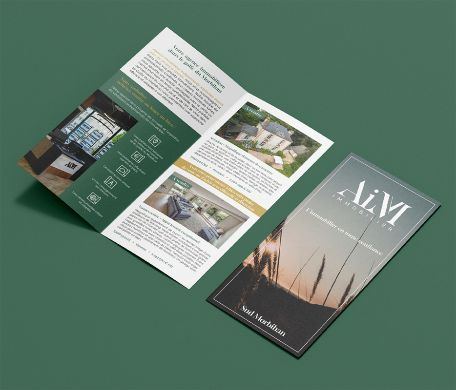 AIM - dépliant deux volets