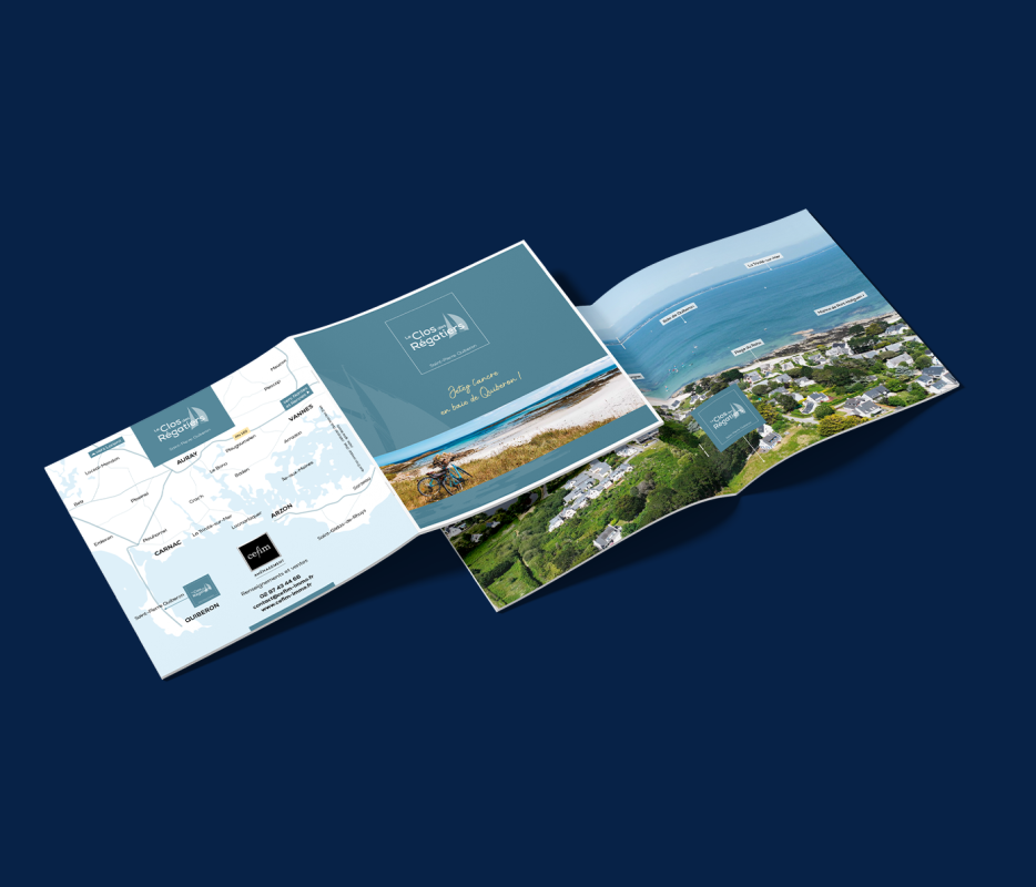 Plaquette carrée ouverte Le Clos des Régatiers - Cefim