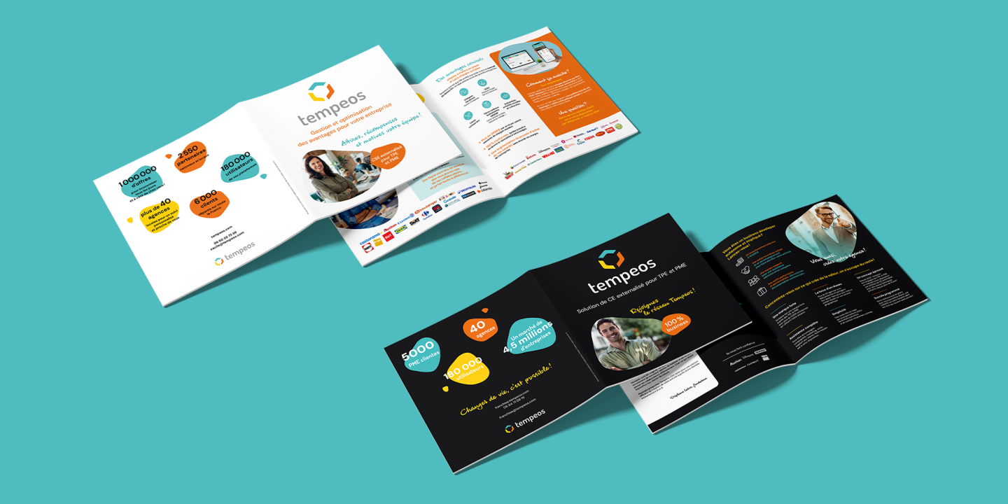 Tempeos - dépliants prospection et franchises