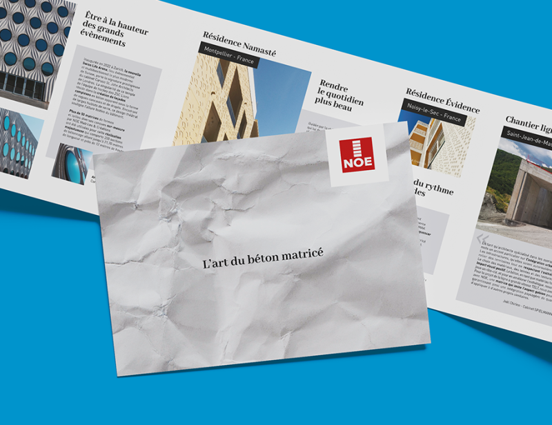 NOE - dépliant 3 volets et roll up